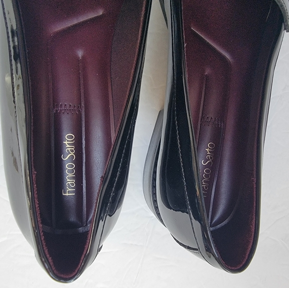 Franco Sarto Carolynn Low Tassel Loafers for Women Patent Black Size 11 - Picture 4 of 5
